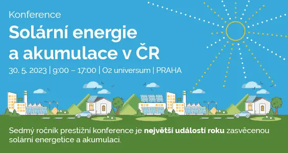 KONFERENCE SOLÁRNÍ ENERGIE A AKUMULACE V&nbsp;ČR 2023 O2 UNIVERZUM PRAHA